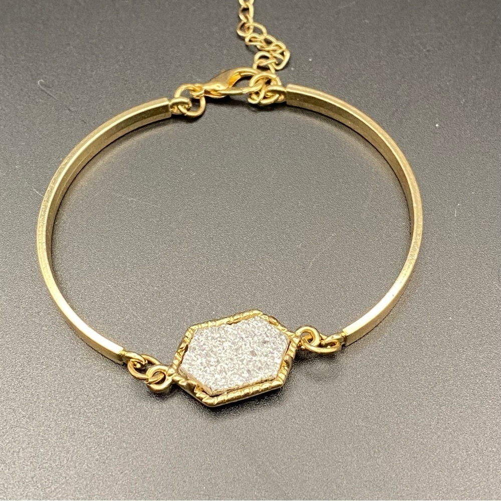 Handmade crystal resin Druzy bracelet